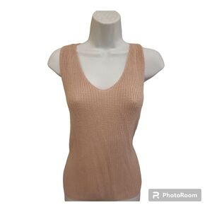 Knit Tank Top with corset lace up back large